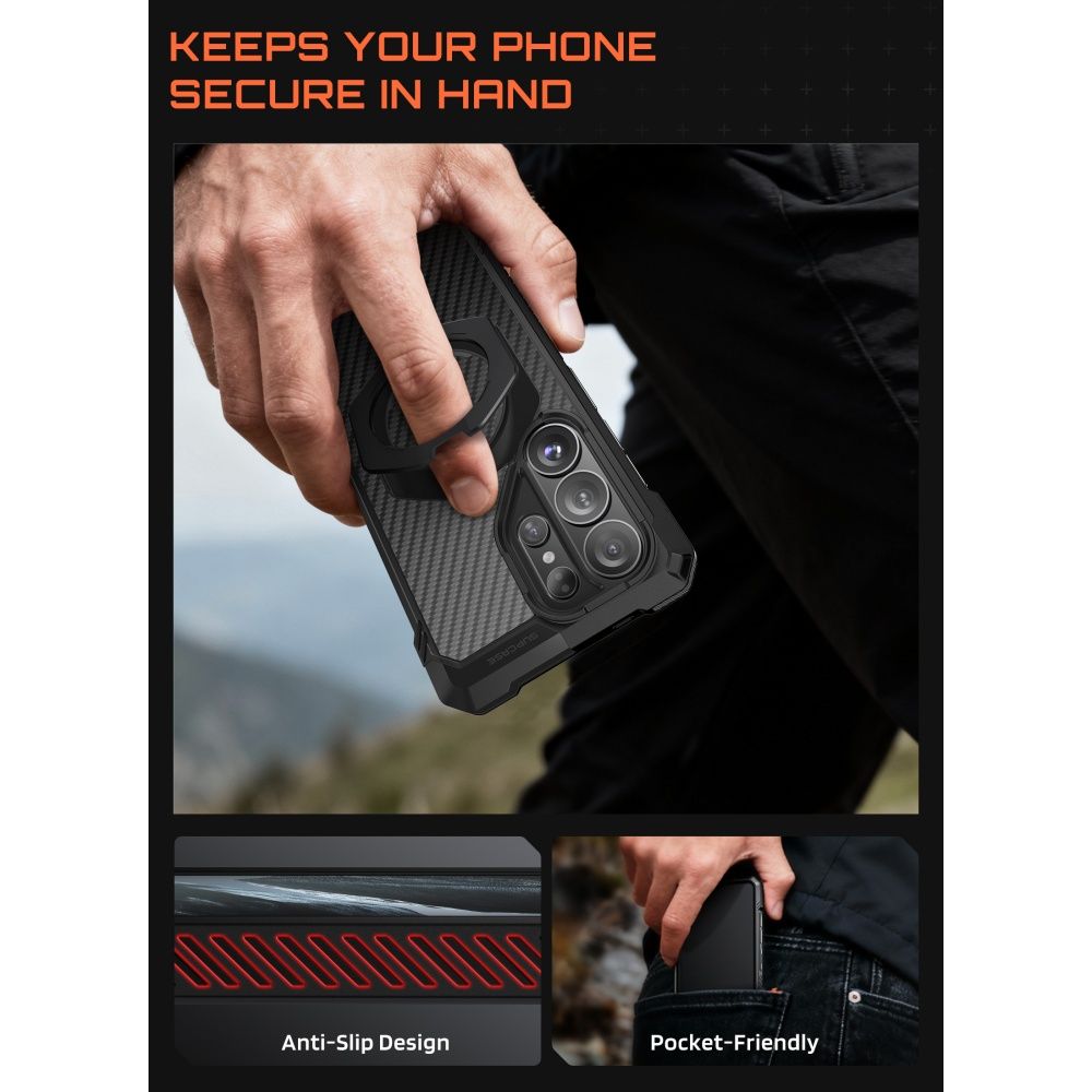 Supcase UB Grip Mag MagSafe-etui til Samsung Galaxy S26 Ultra - Sort