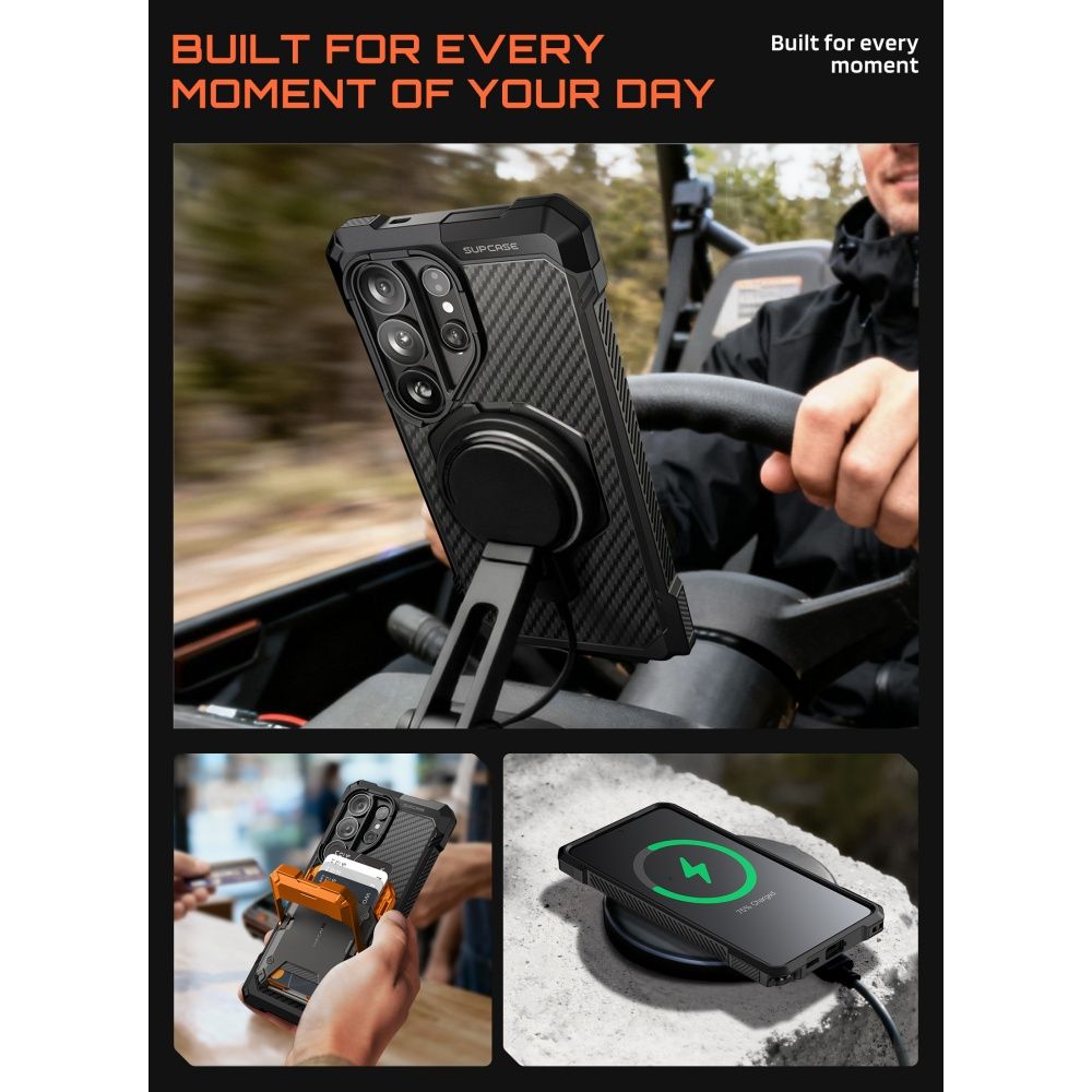 Supcase UB Grip Mag MagSafe-etui til Samsung Galaxy S26 Ultra - Sort