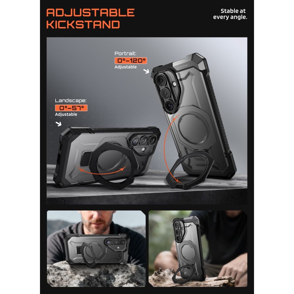Supcase UB Grip Mag MagSafe-etui til Samsung Galaxy S26 - Sort