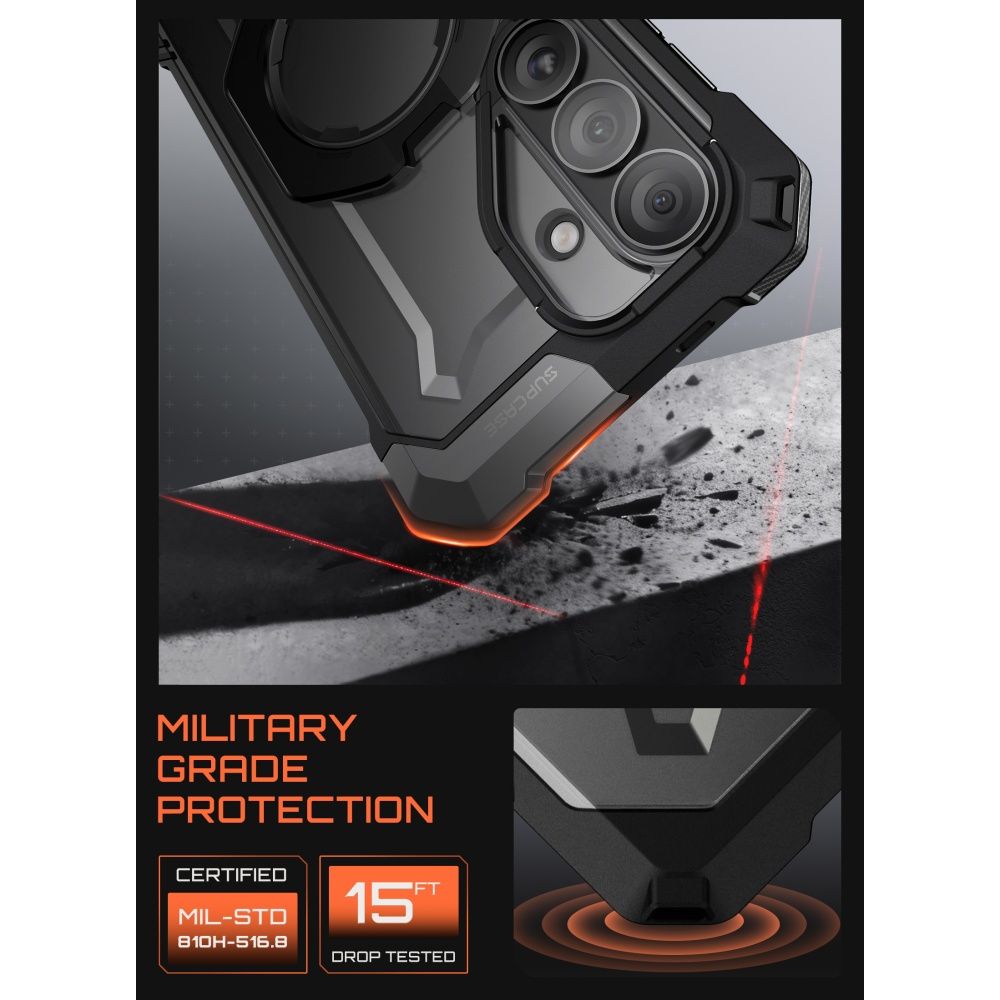 Supcase UB Grip Mag MagSafe-etui til Samsung Galaxy S26 - Sort