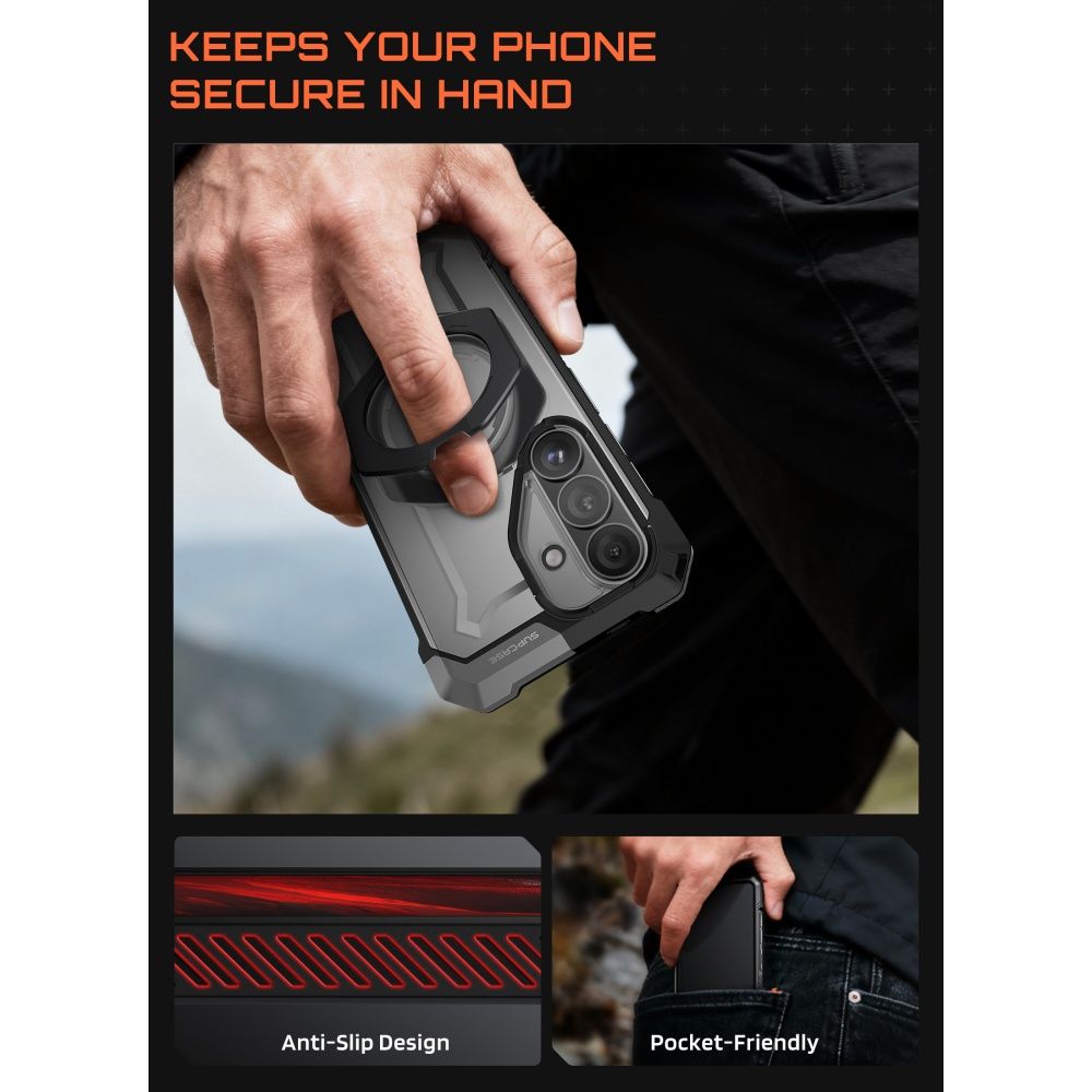 Supcase UB Grip Mag MagSafe-etui til Samsung Galaxy S26 - Sort