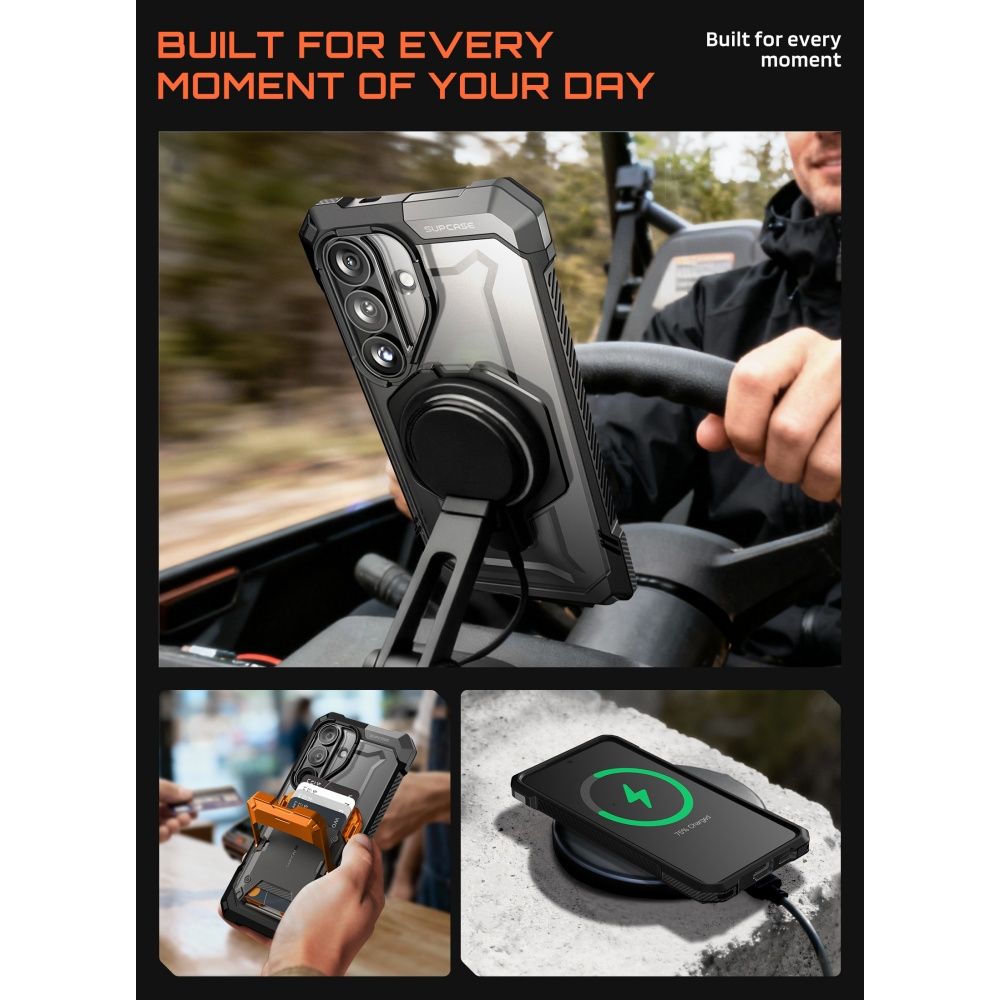 Supcase UB Grip Mag MagSafe-etui til Samsung Galaxy S26 - Sort