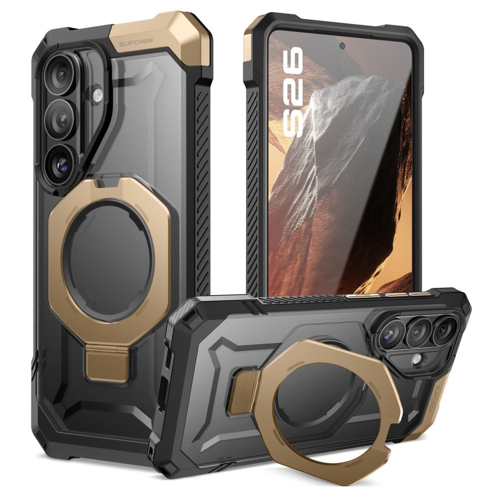 Supcase UB Grip Mag MagSafe-etui til Samsung Galaxy S26 - Sort og brun