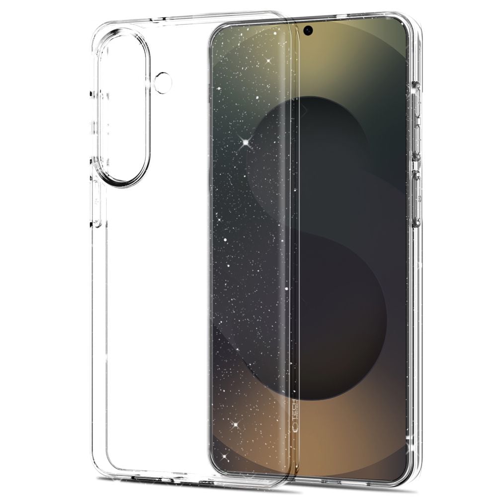 Tech-Protect FlexAir-etui til Samsung Galaxy S26 - Klar og glitter