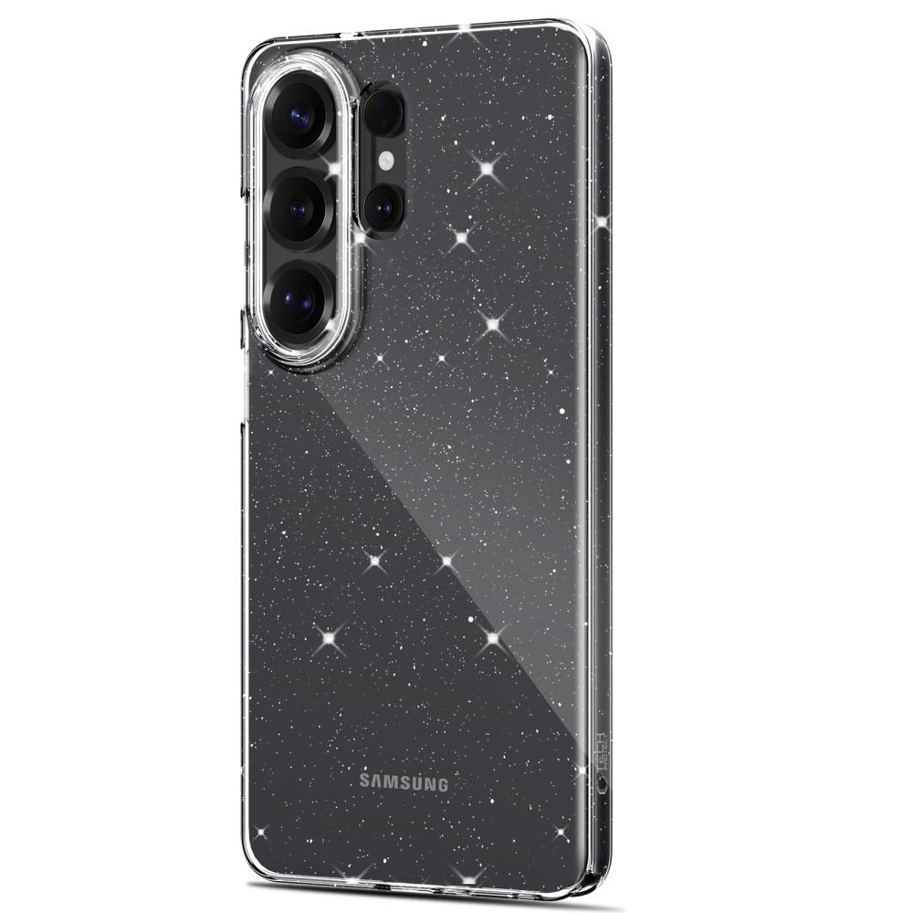 Tech-Protect FlexAir-etui til Samsung Galaxy S26 Ultra - Klar og glitter