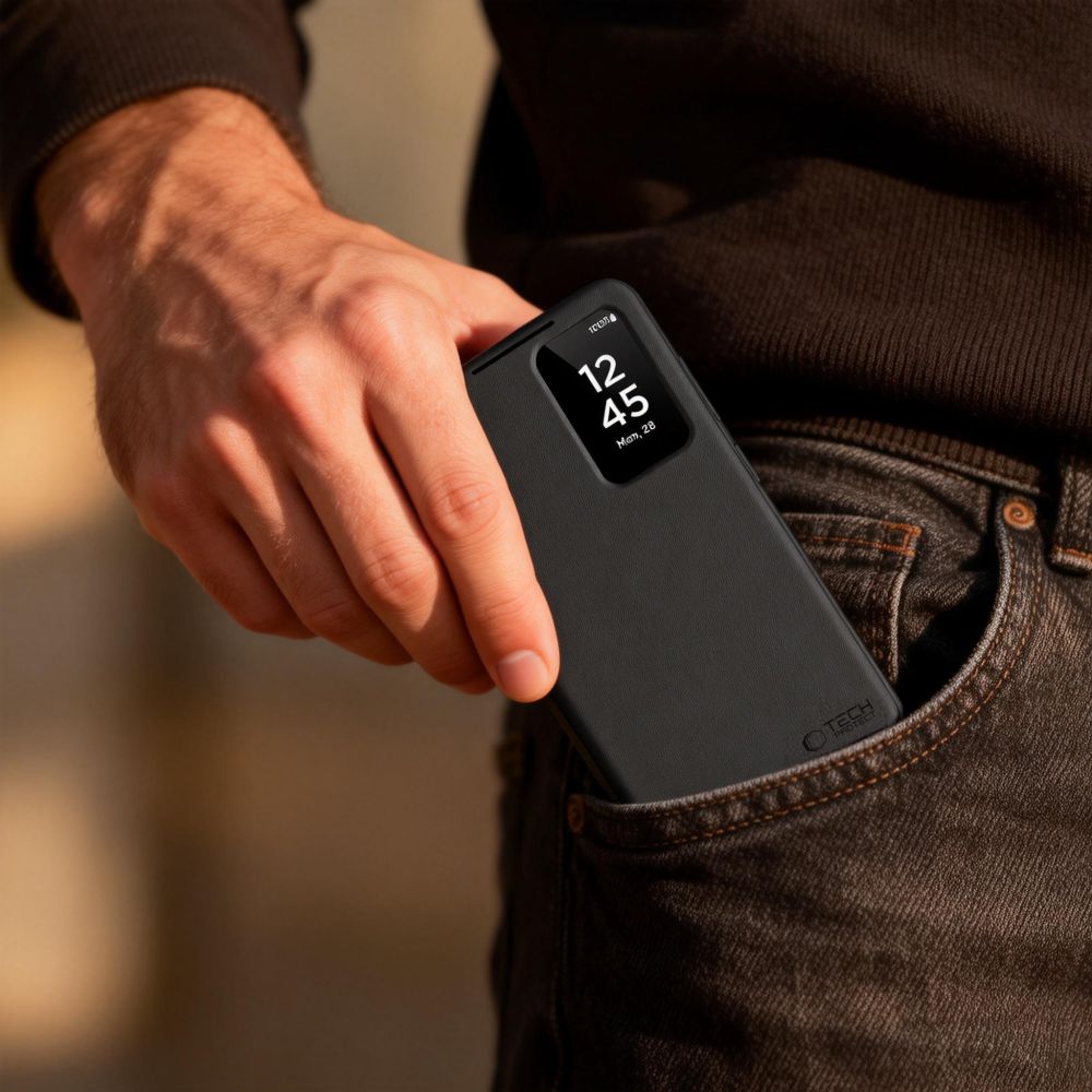 Tech-Protect Smart Wallet-etui til Samsung Galaxy S26 Ultra - Sort