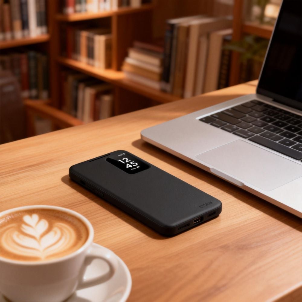 Tech-Protect Smart Wallet-etui til Samsung Galaxy S26 Ultra - Sort