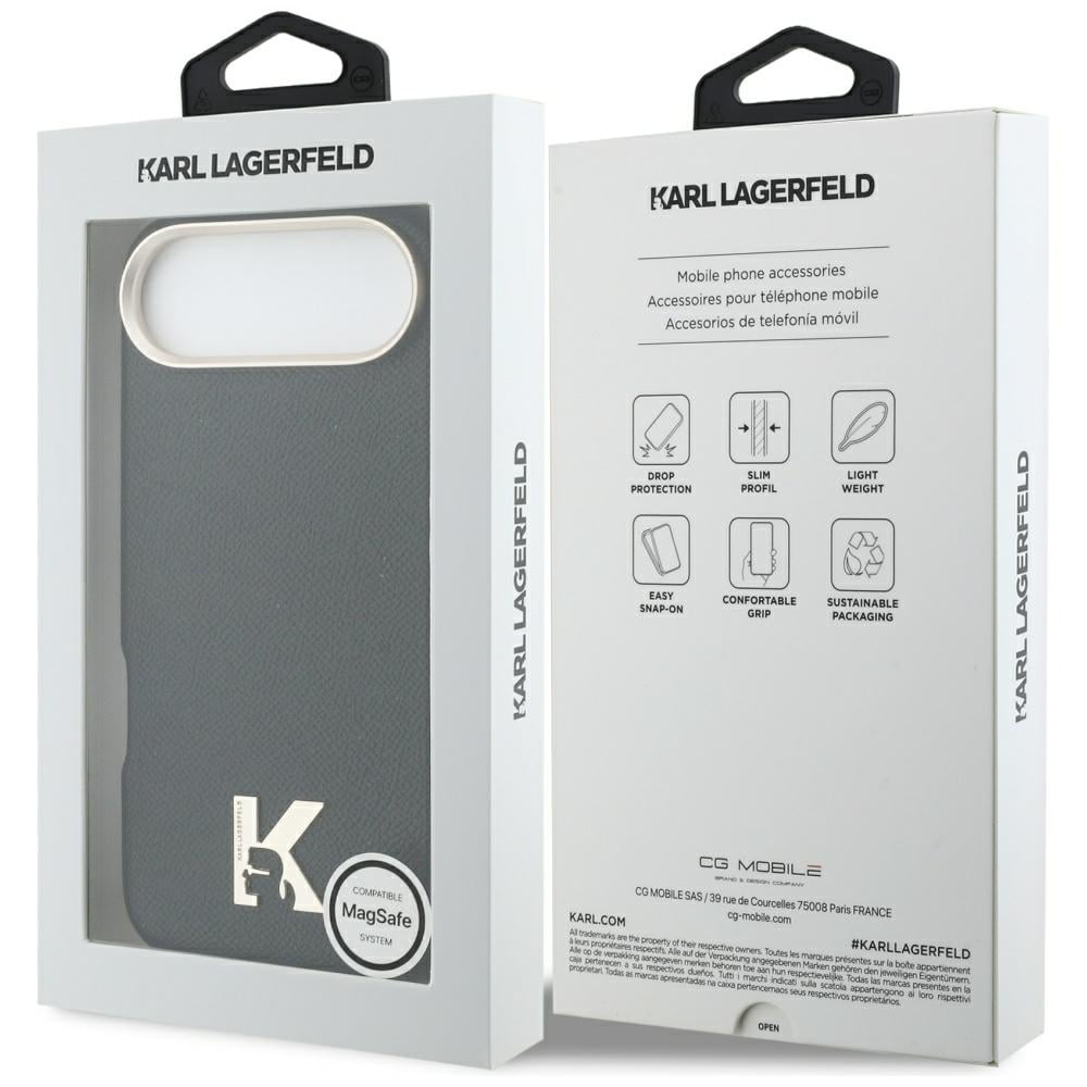 Karl Lagerfeld Karl Head Logo MagSafe-etui til iPhone Air - Sort