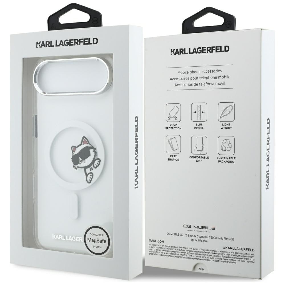 Karl Lagerfeld IML Peekaboo MagSafe-etui til iPhone Air - Klar