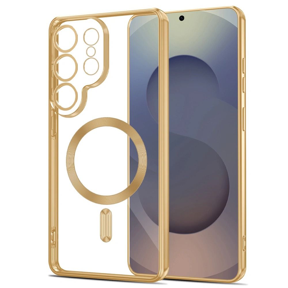 Tech-Protect MagFlex-etui til Samsung Galaxy S26 Ultra - Gennemsigtig guld