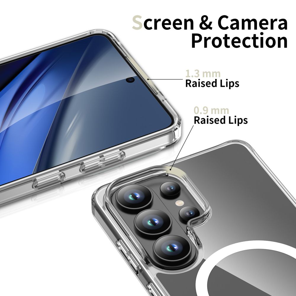 Tech-Protect FlexAir Hybrid MagSafe-etui til Samsung Galaxy S26 Ultra - Transparent