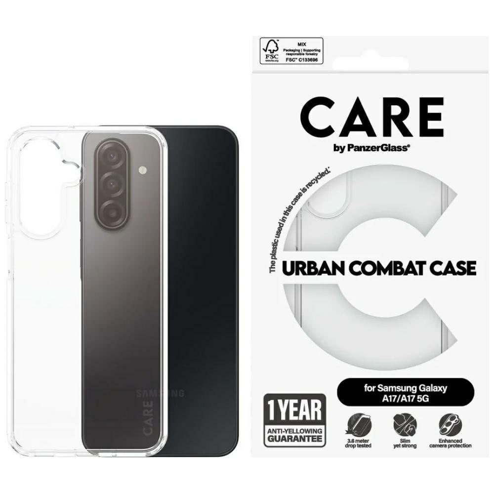 CARE by PanzerGlass Urban Combat Case for Samsung Galaxy M17/A17 5G - Transparent