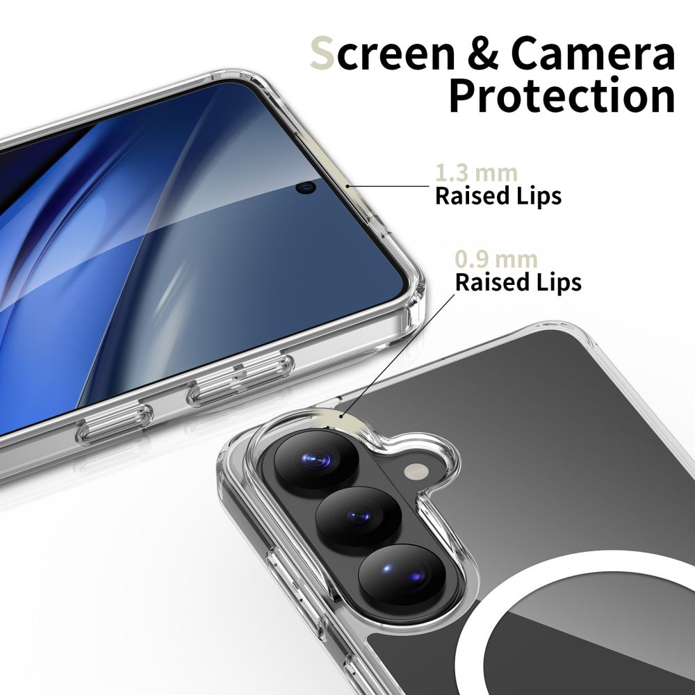 Tech-Protect FlexAir Hybrid MagSafe-etui til Samsung Galaxy S26 - Transparent