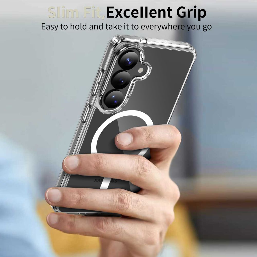 Tech-Protect FlexAir Hybrid MagSafe-etui til Samsung Galaxy S26 - Transparent