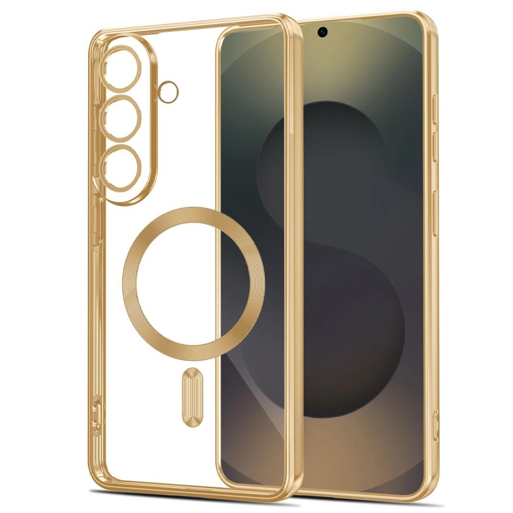 Tech-Protect MagFlex-etui til Samsung Galaxy S26 - Gennemsigtig guld