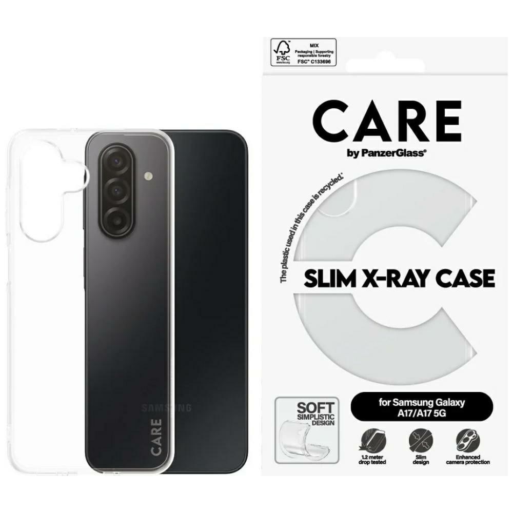 CARE by PanzerGlass Fashion X-Ray-etui til Samsung Galaxy M17 5G / A17 / A17 5G - Transparent