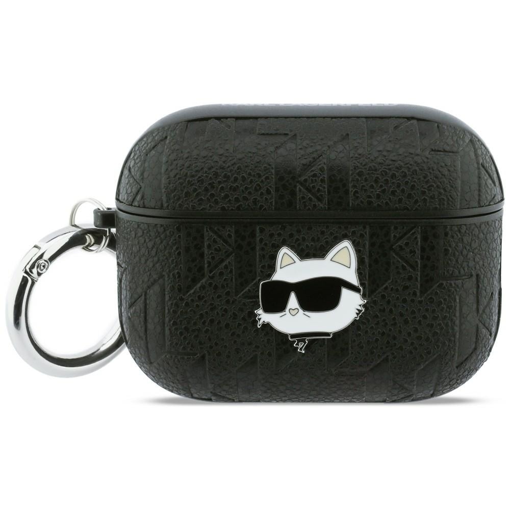 Karl Lagerfeld Monogram Choupette Head Case til AirPods Pro 3 - Sort