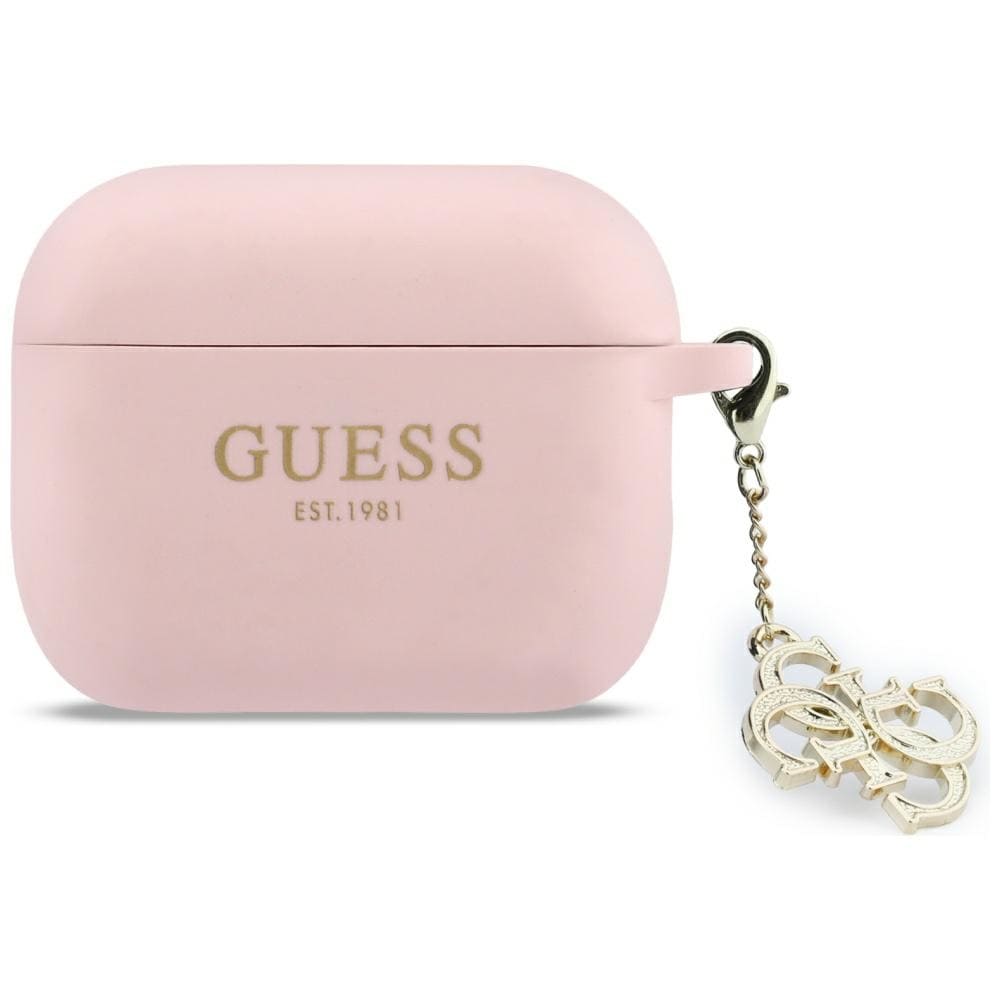 Guess Silikone 4G Charm-etui til AirPods Pro 3 Pink