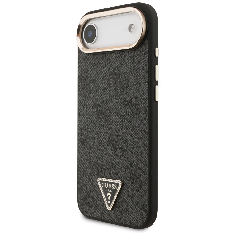 Guess 4G Triangle Logo MagSafe-etui til iPhone Air - sort og guld