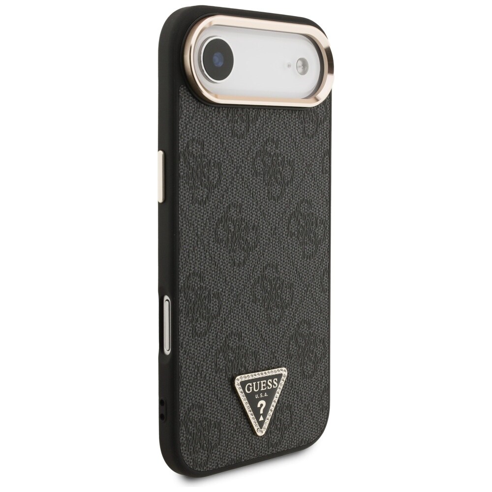 Guess 4G Triangle Logo MagSafe-etui til iPhone Air - sort og guld
