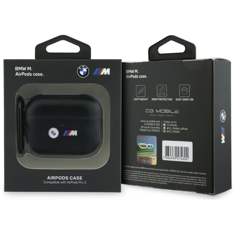 BMW Curved Line-etui til AirPods Pro 3 - Sort