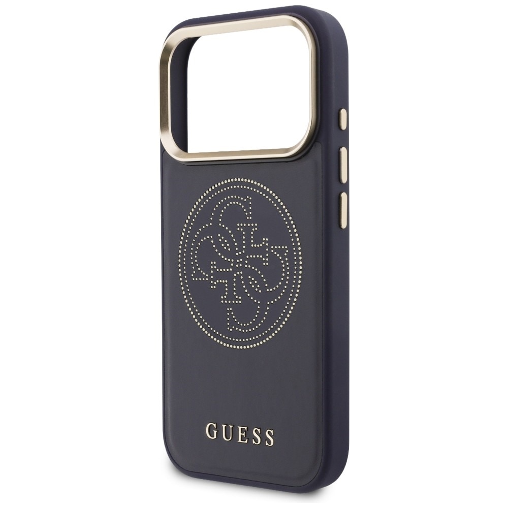 Guess Perforeret 4G MagSafe-etui til iPhone 17 Pro - blå