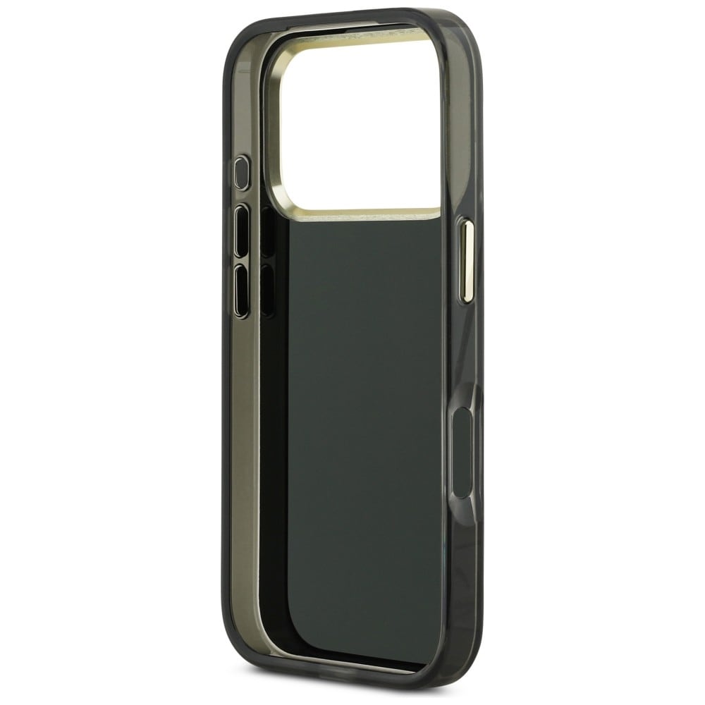 Guess IML 4G Script Metal-etui til iPhone 17 Pro - sort