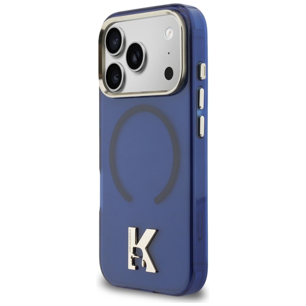 Karl Lagerfeld IML K Head Logo MagSafe-etui til iPhone 17 Pro - Blå