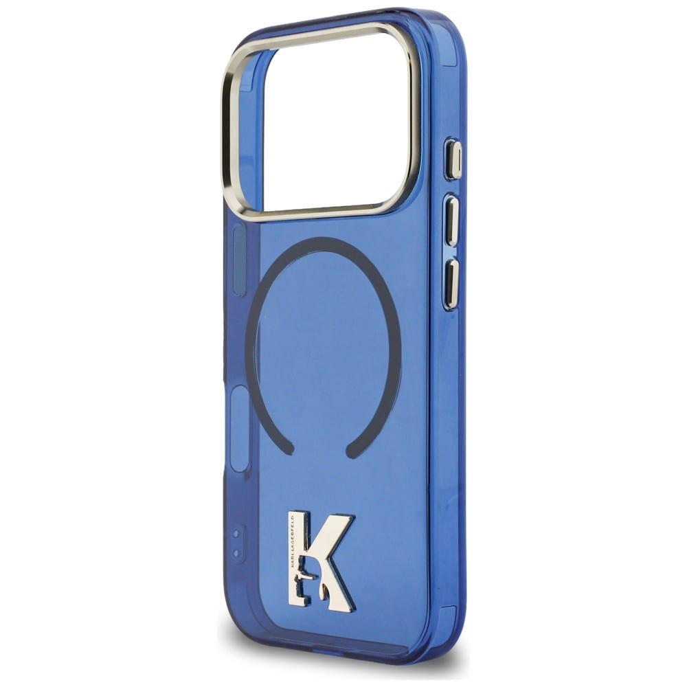 Karl Lagerfeld IML K Head Logo MagSafe-etui til iPhone 17 Pro - Blå