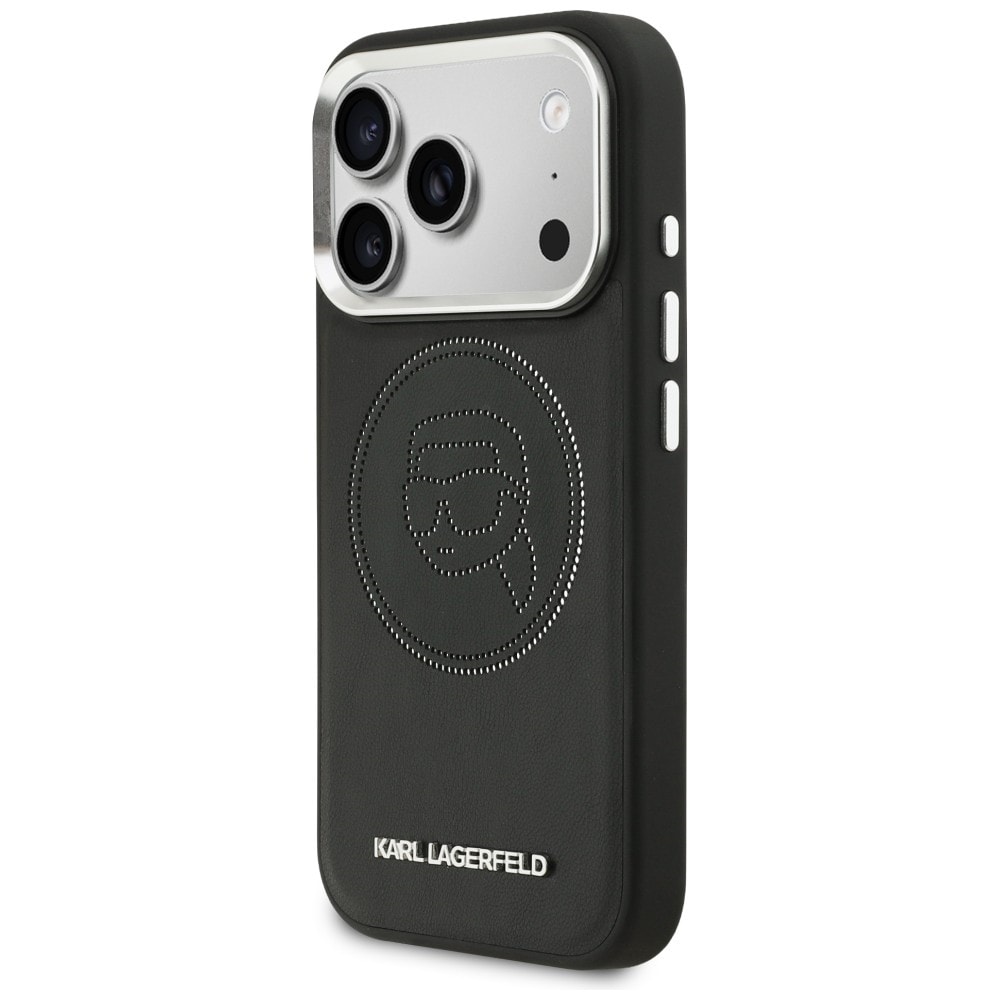 Karl Lagerfeld K Head Point Logo MagSafe-etui til iPhone 17 Pro - Sort