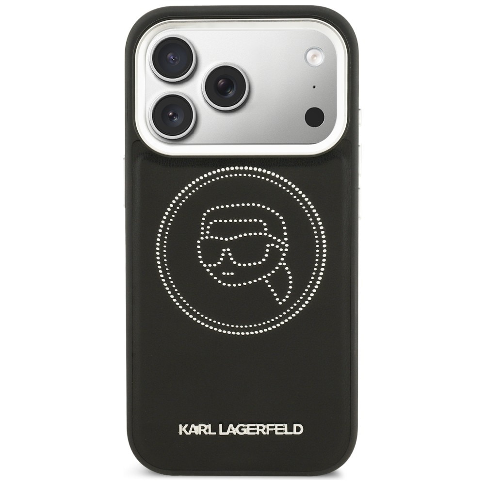 Karl Lagerfeld K Head Point Logo MagSafe-etui til iPhone 17 Pro - Sort