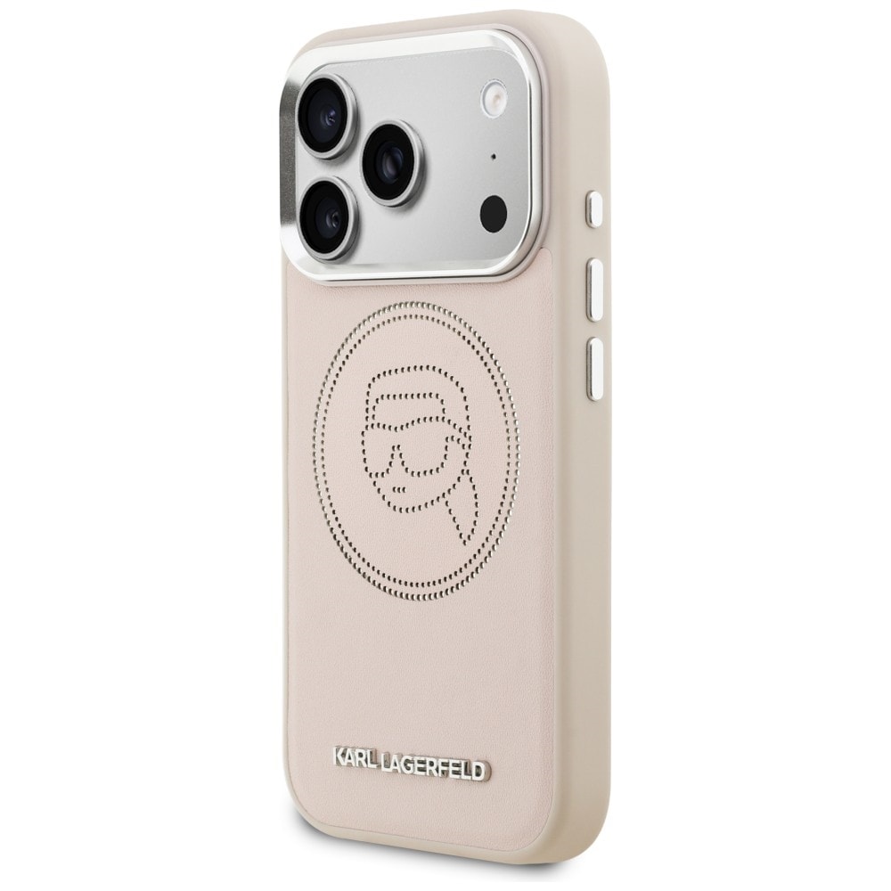 Karl Lagerfeld K Head Point Logo MagSafe-etui til iPhone 17 Pro - Pink