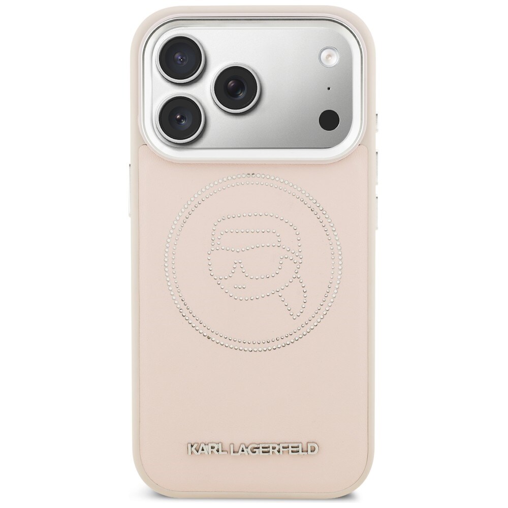 Karl Lagerfeld K Head Point Logo MagSafe-etui til iPhone 17 Pro - Pink