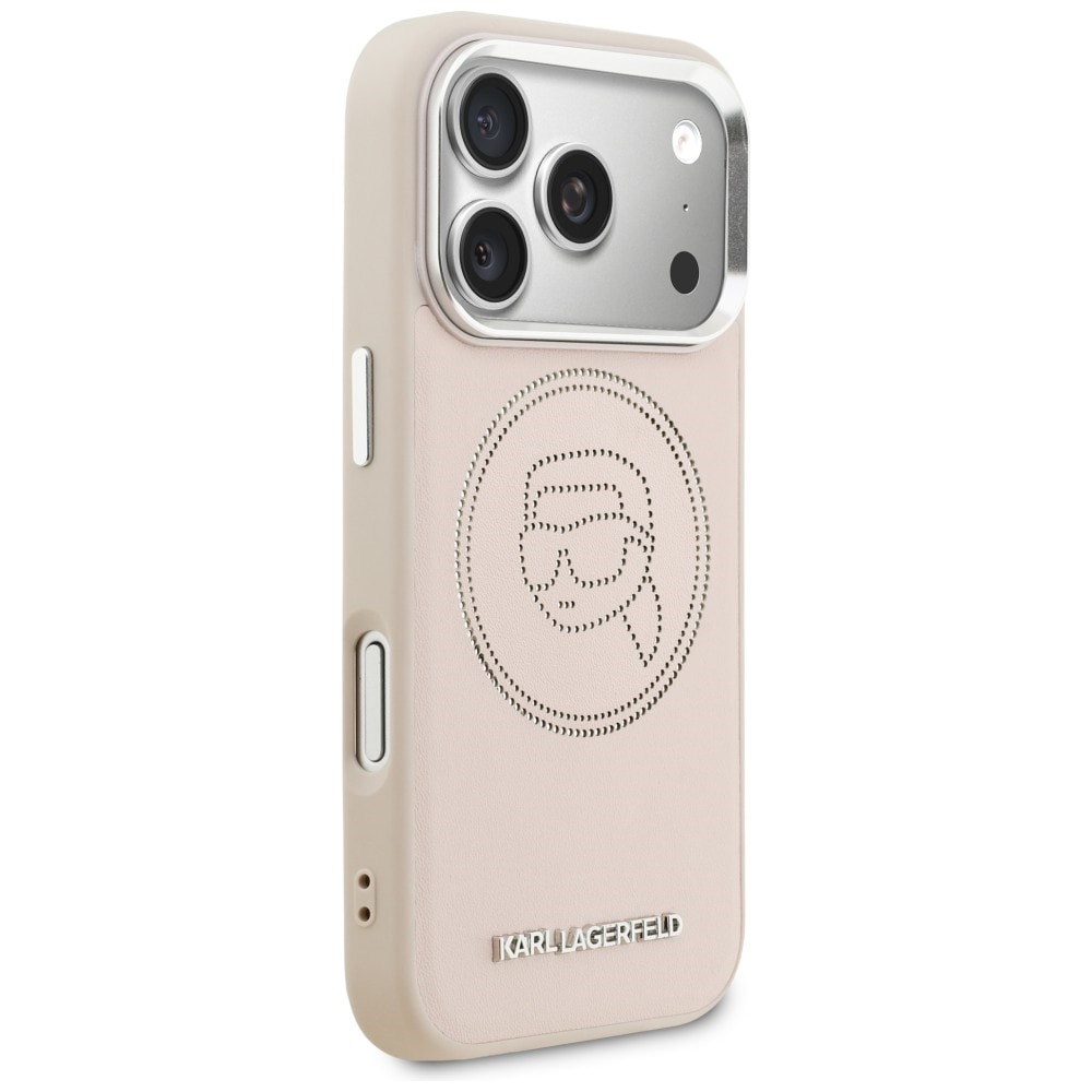 Karl Lagerfeld K Head Point Logo MagSafe-etui til iPhone 17 Pro - Pink