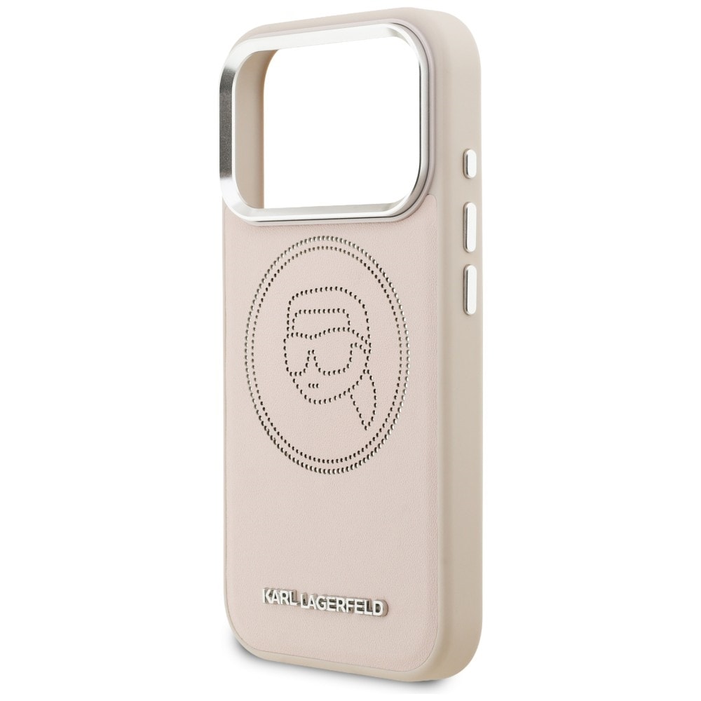 Karl Lagerfeld K Head Point Logo MagSafe-etui til iPhone 17 Pro - Pink