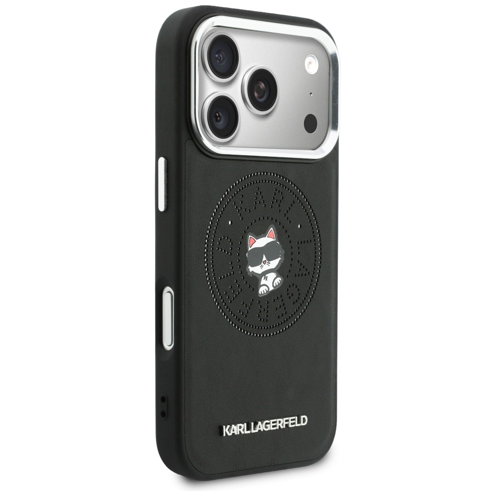 Karl Lagerfeld Point & Choupette Sketch MagSafe-etui til iPhone 17 Pro - Sort