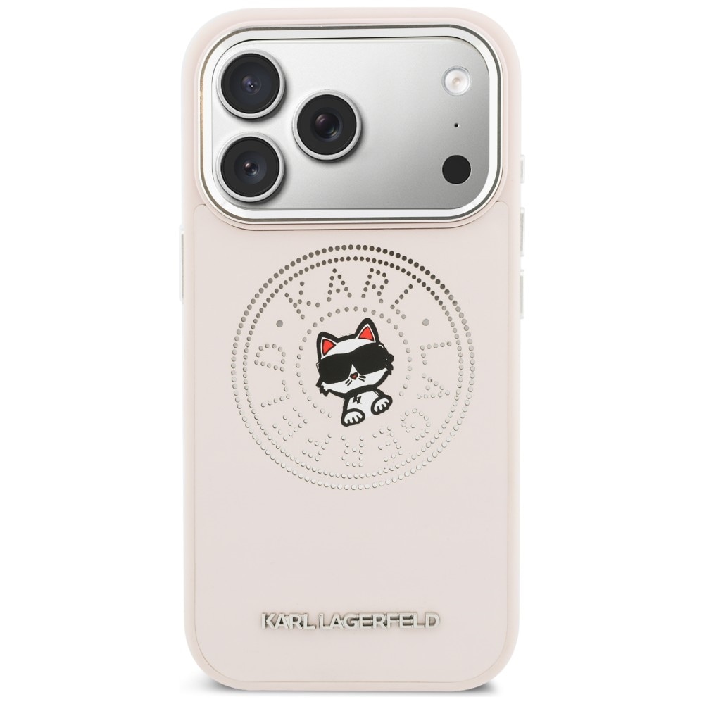 Karl Lagerfeld Point & Choupette Sketch MagSafe-etui til iPhone 17 Pro - Pink