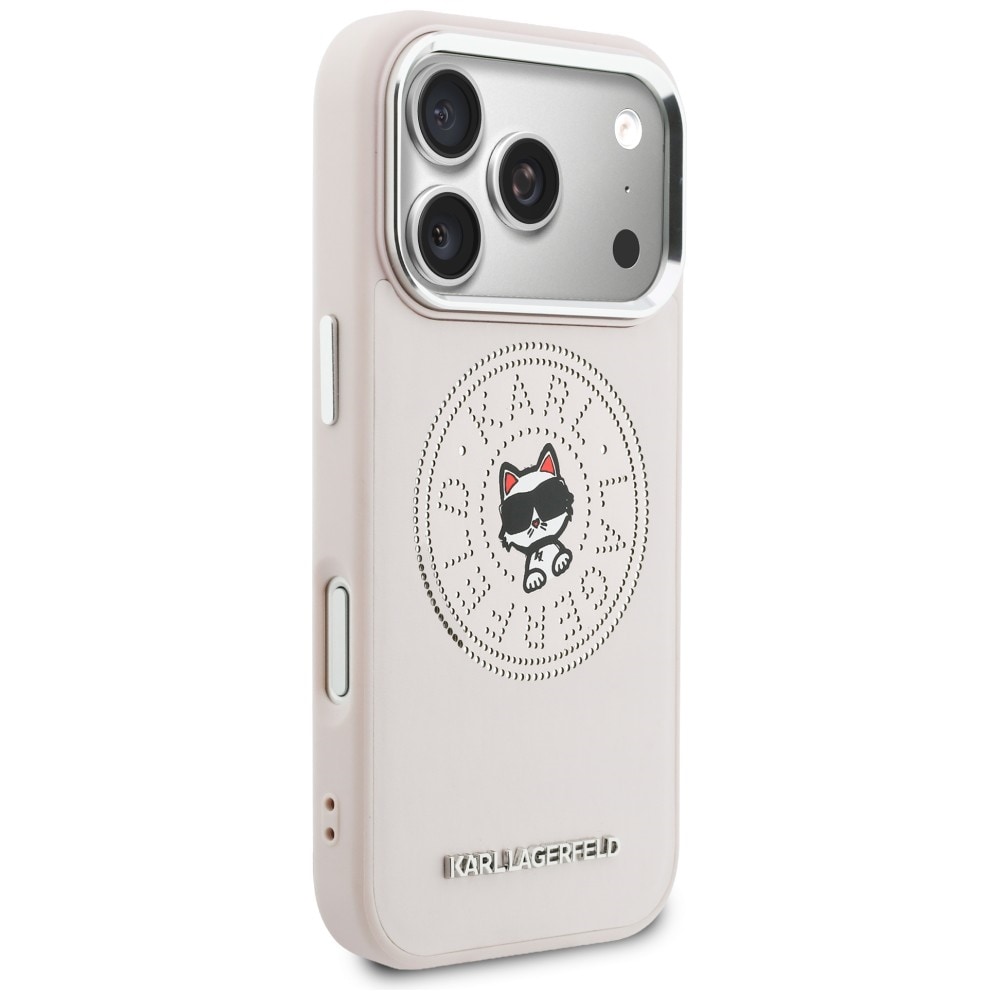 Karl Lagerfeld Point & Choupette Sketch MagSafe-etui til iPhone 17 Pro - Pink