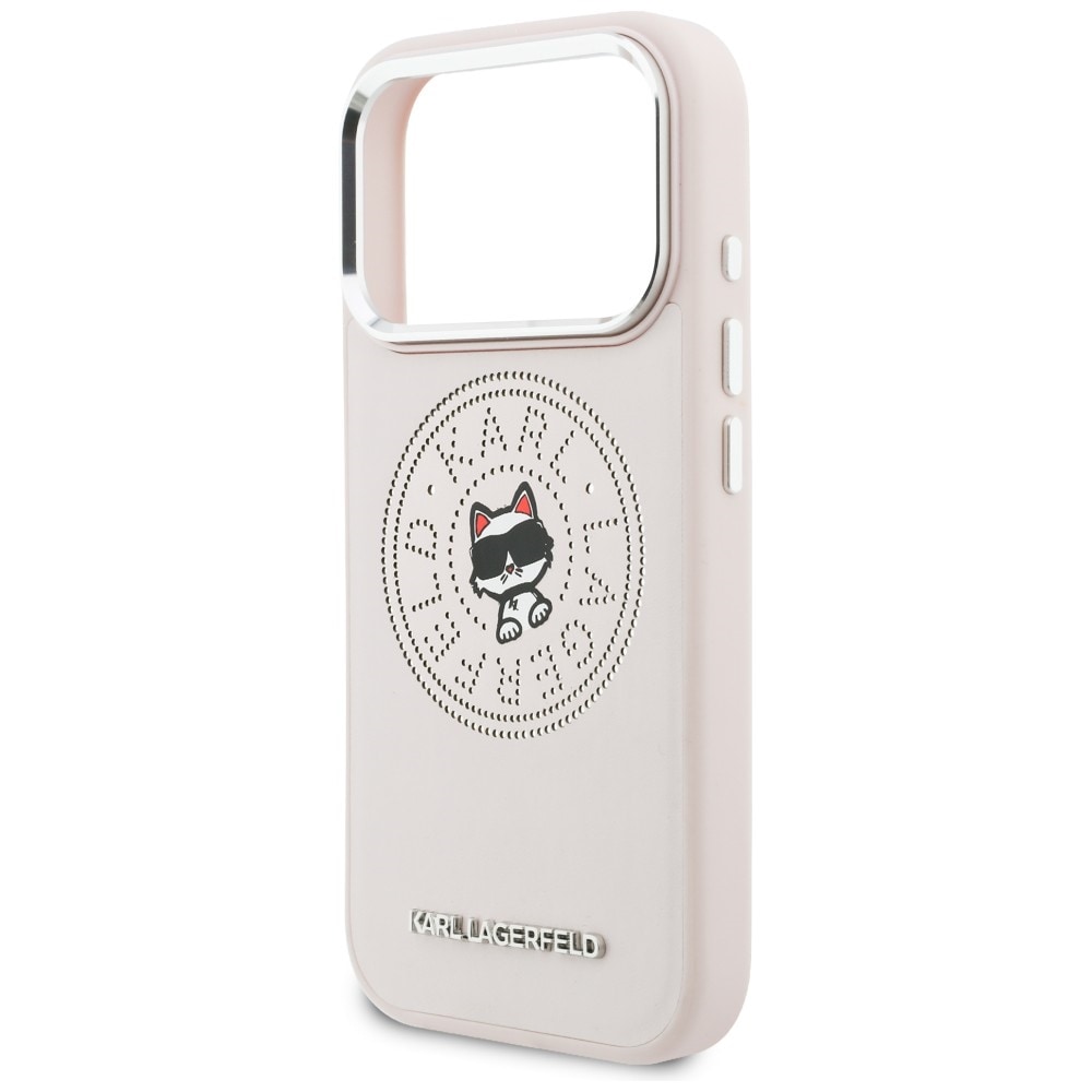 Karl Lagerfeld Point & Choupette Sketch MagSafe-etui til iPhone 17 Pro - Pink