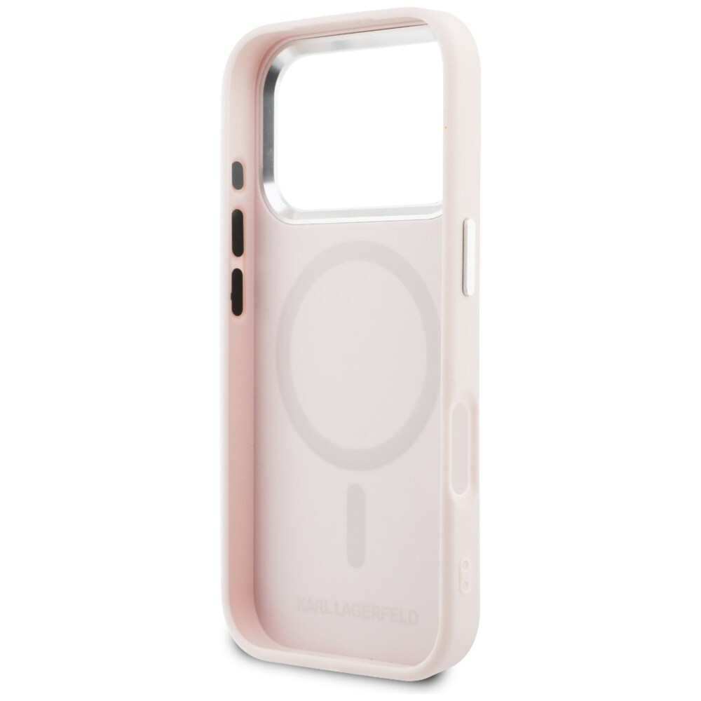 Karl Lagerfeld Point & Choupette Sketch MagSafe-etui til iPhone 17 Pro - Pink