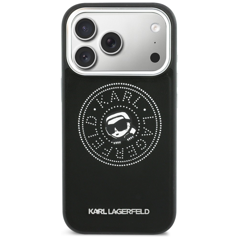Karl Lagerfeld Point & Karl Sketch MagSafe-etui til iPhone 17 Pro - Sort