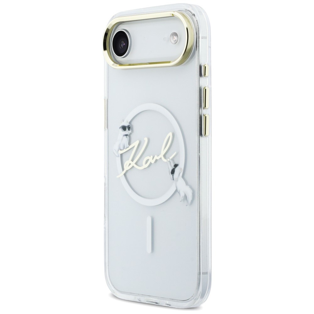 Karl Lagerfeld IML Choupettes Karl Script Logo MagSafe iPhone Air Case - Klar