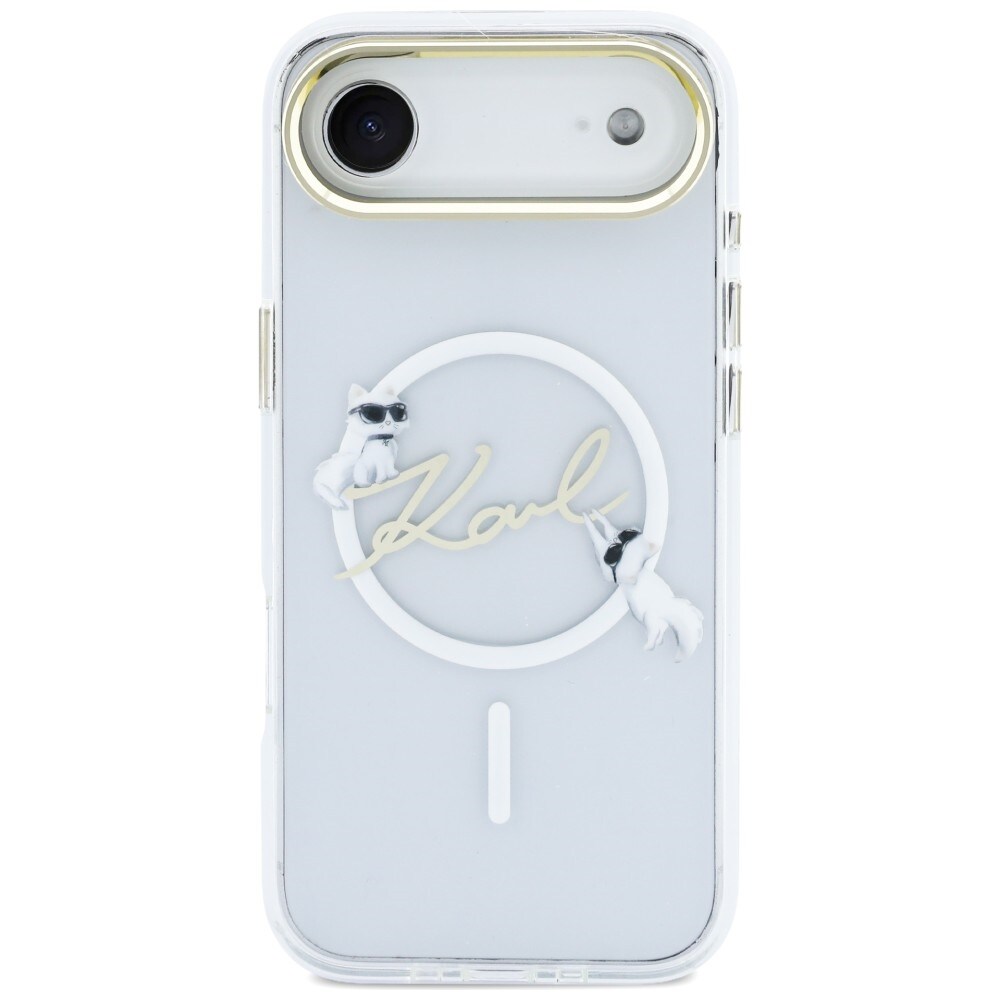Karl Lagerfeld IML Choupettes Karl Script Logo MagSafe iPhone Air Case - Klar