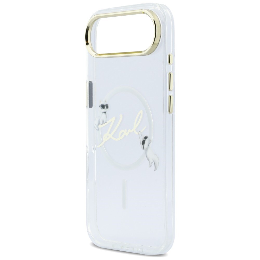 Karl Lagerfeld IML Choupettes Karl Script Logo MagSafe iPhone Air Case - Klar