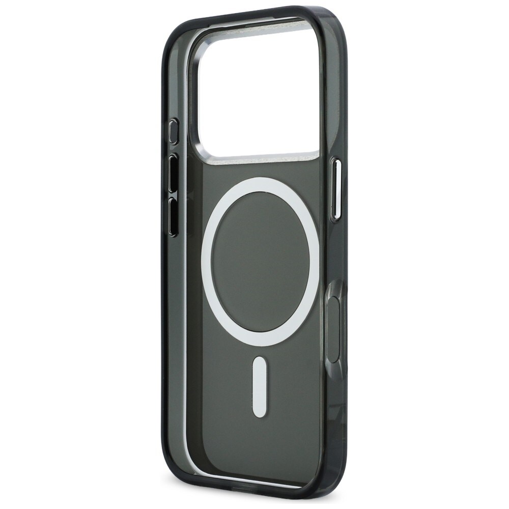 Karl Lagerfeld IML Karl & Choupette Peekaboo Logo MagSafe-etui til iPhone 17 Pro - Sort