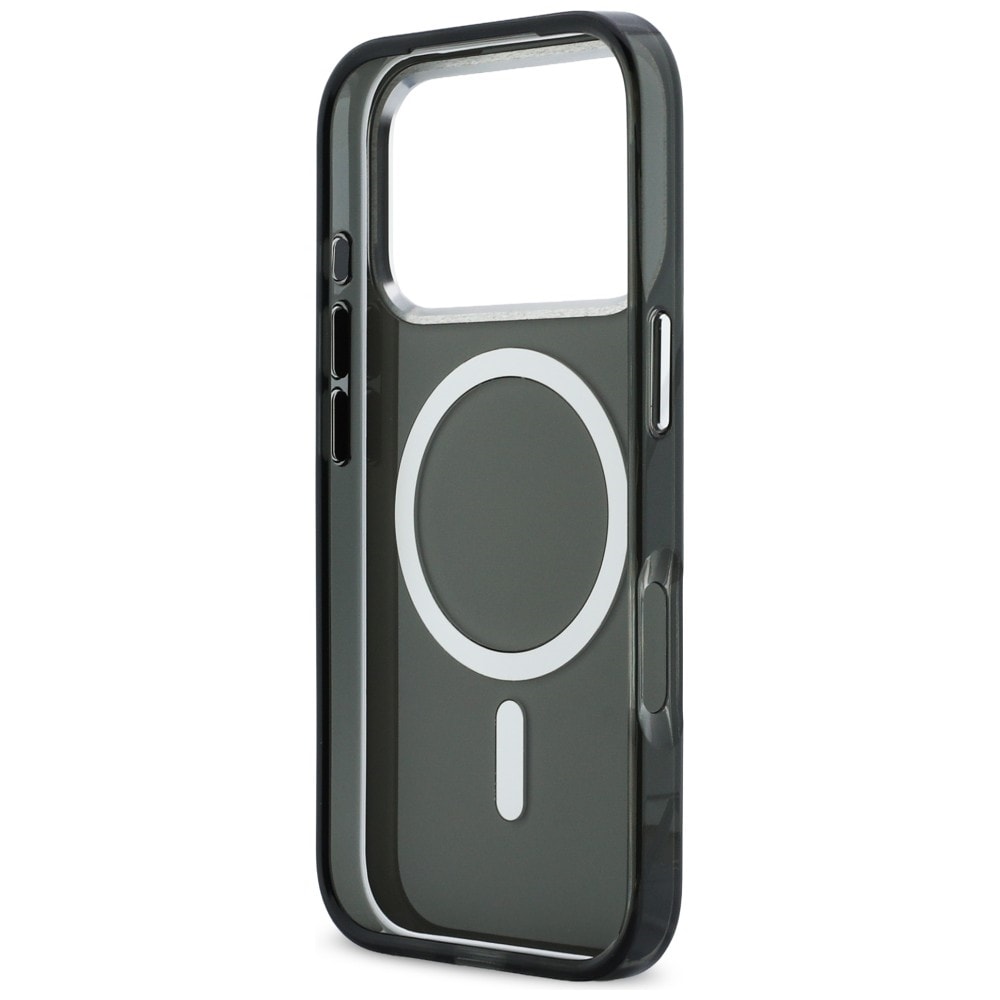 Karl Lagerfeld IML Karl & Choupette Peekaboo Logo MagSafe-etui til iPhone 17 Pro Max - Sort