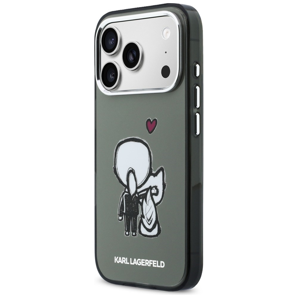 Karl Lagerfeld Karl & Choupette Back MagSafe-etui til iPhone 17 Pro - Sort
