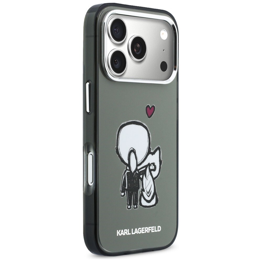 Karl Lagerfeld Karl & Choupette Back MagSafe-etui til iPhone 17 Pro - Sort