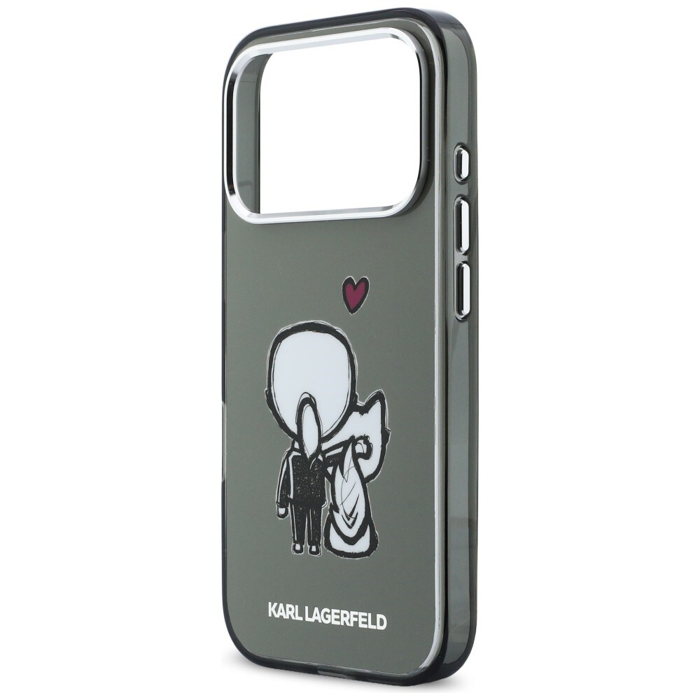 Karl Lagerfeld Karl & Choupette Back MagSafe-etui til iPhone 17 Pro - Sort
