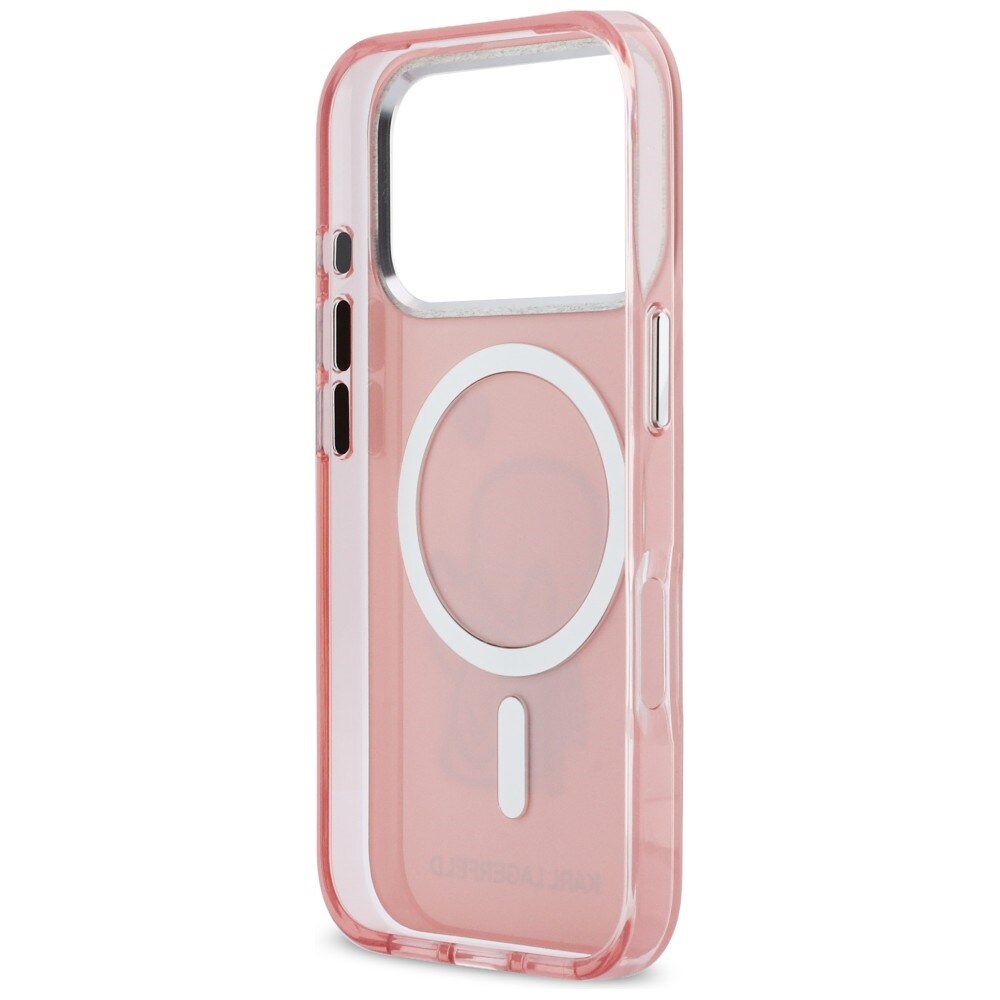 Karl Lagerfeld Karl & Choupette Back MagSafe-etui til iPhone 17 Pro - Pink